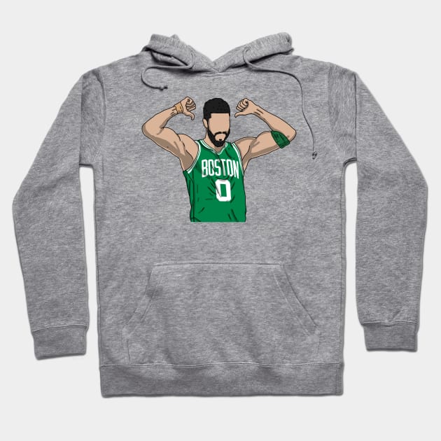 Jayson Tatum Celebration Hoodie by Luna Illustration